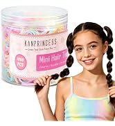 Kanprincess 1000pcs Mini Hair Rubber Bands,Soft Small Hair Ties Bands for Kids Toddlers Girls,Ela...
