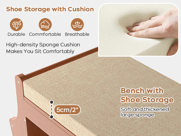 Shoe Bench with Storage