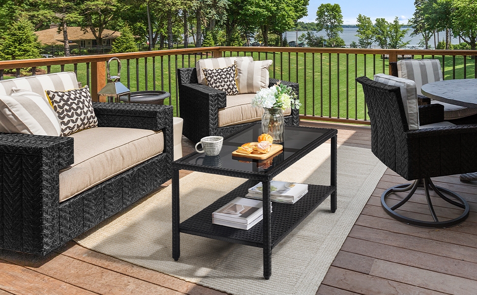 Wicker Coffee Table