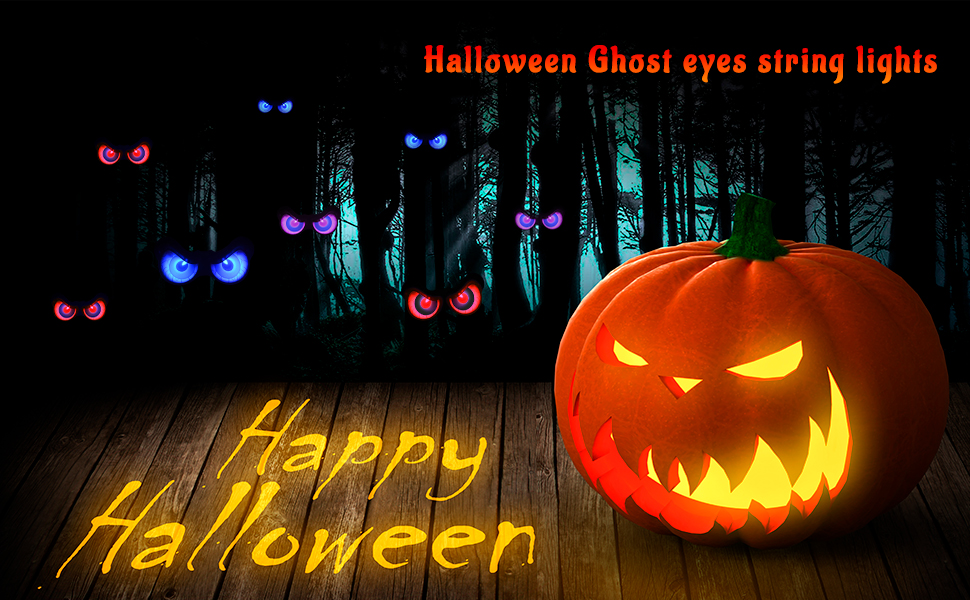 halloween glowing eyes