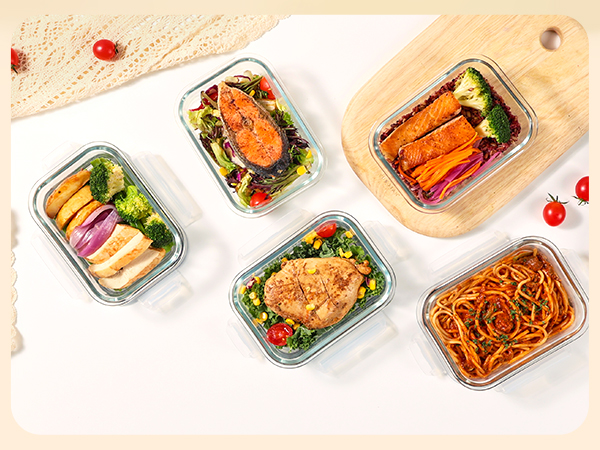 glass containers with lids