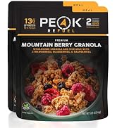 Peak Refuel Mountain Berry Granola with Rice Milk | Vegan, Dairy Free | Freeze Dried Backpacking ...