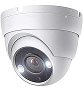 8MP 4K Dome TVI CCTV Security Camera with Visible White LED Lights, 24/7 Full Color 65ft Night Vi...