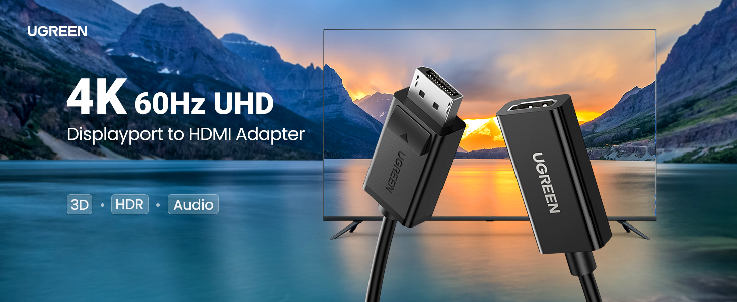 DisplayPort to HDMI Adapter