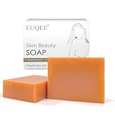 EUQEE Glutathione Kojic Acid Soap, 5 oz Glutathione Soap Bars with Glutathione, Vitamin C, Collag...