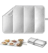 Heat-Resistant Mat for Food Warming Mats, 23x15.4 Inch, Waterproof, Foldable, Space-Saving, Up to...