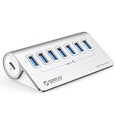 ORICO Powered USB Hub 10Gbps, 7 Port USB 3.2 Gen 2 Hub with 7 USB 3.2 Data Ports, 5V 3A Power Sup...