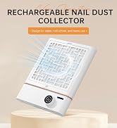Dust Collector Nail Tech, Cordless 5000RPM, Low Noise, Salon & Home | Sparkling Rhinestone | Desk...