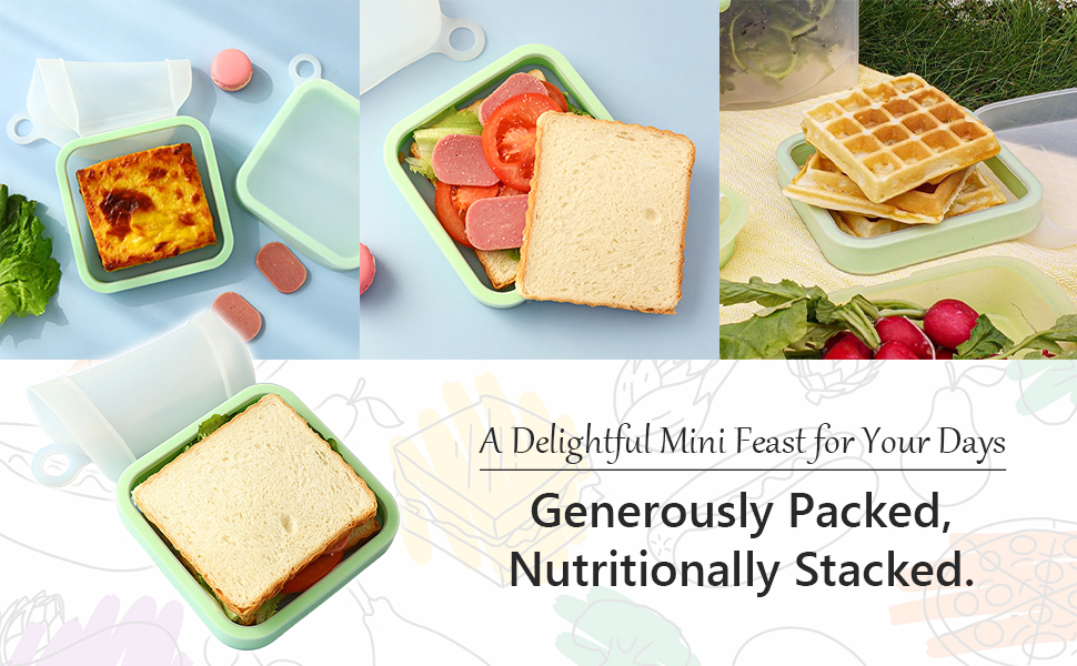 Silicone Sandwich Container