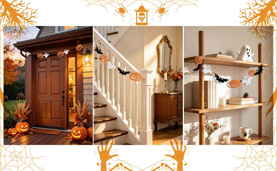 felt halloween garland