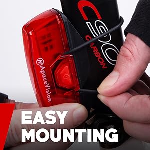 apace vision guard g3x pro100 usb rechargeable bike tail light rear bicycle light