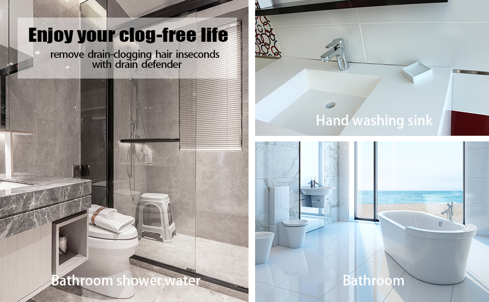 Prevent a clogged shower drain for showerroom bathroom and kitchen