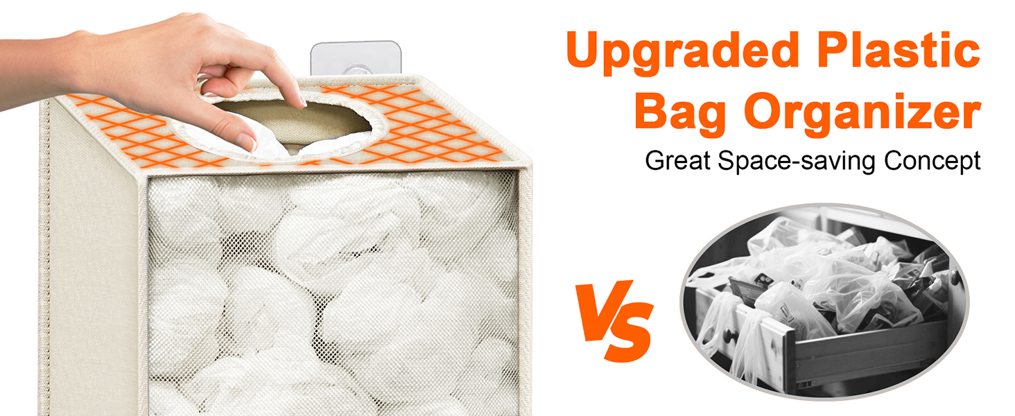 bag storage organizer plastic bag storage bag dispenser garbage bag dispenser