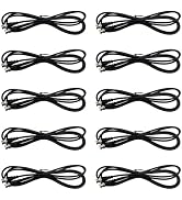 Antrader 10pcs RG58 6 Feet 50-Ohm BNC Male to BNC Male Coaxial Cable | Flexible PVC Outer Jacket ...