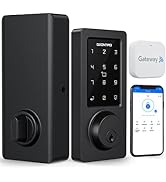 WiFi & Bluetooth Smart Lock, Keyless Entry Door Lock with Touchscreen Keypads, App Control, Auto ...