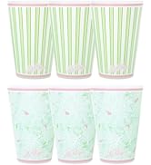 Lilly Pulitzer 14 Ounce Reusable Plastic Pool Cups, Set of 6 Durable Kid-Friendly Drinking Glasse...