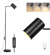 Ldeco Arc Black Floor Lamp for Living Room with Timer, Stepless Dimmable&Height Adjustable Modern...