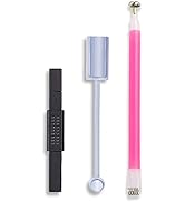 SILPECWEE 3Pcs 3D Cat Eyes Nail Art Magnetic Pen Set Double Head Magnet Stick UV Gel Magic Manicu...