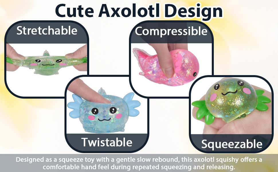 Axolotl Taba Squishy Stress Ball Squeeze Toy