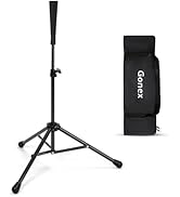 Gonex Baseball Tee Softball Tee Practice Hitting Batting Tripod Stand Rubber Tee Collapsible Port...