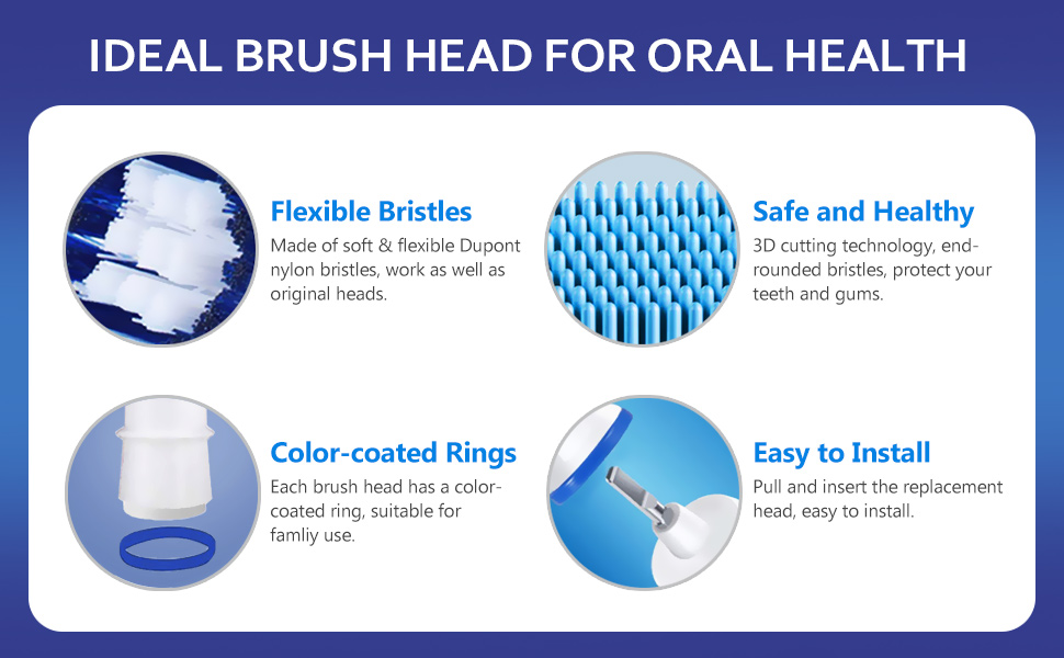 description of oral b replacement heads