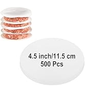 Krijuess 500Pcs Parchment Paper Rounds, Non Stick 4.5 Inch Round Parchment Paper for Baking, Heat...