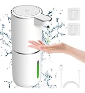 GuDoQi Automatic Liquid Soap Dispenser with 4 Levels Adjustable Soap Dispenser Pump, 12.8oz/ 380m...