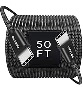 INPPYTON USB C to USB C Cable 50FT 60W, Extra Long USB Type-C to Type-C Charger Cord [Fast Chargi...