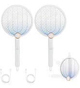 Aspectek Upgraded 3000V Electric Fly Swatter for Indoor and Outdoor, Portable, Foldable, Recharge...