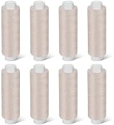 Bupete Thread for Sewing, Beige Sewing Thread, 8 Rolls 200 Yards Each Roll Sewing Machine Thread,...