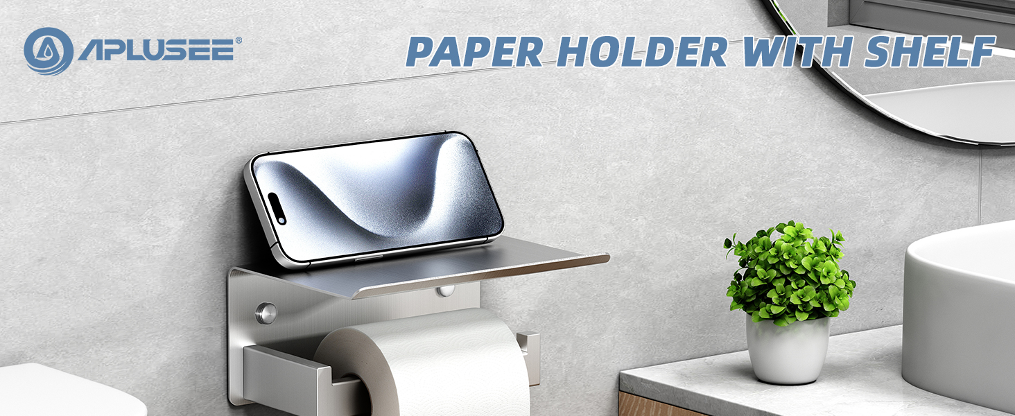 PAPER HOLDER WITH SHELF