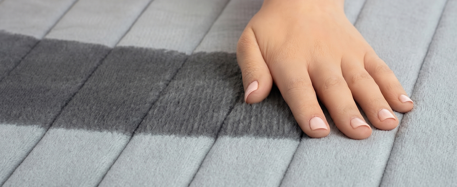 soft velvet, bathroom rugs, striped memory foam bath mat, bathroom mat quick dry