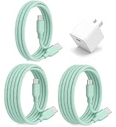 30W USB C Fast Charger, PD PPS Compact Wall Charger with 3 Pack Cables (2x1.2m+1x0.6m), Portable ...