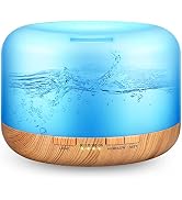 400ML Essential Oil Diffusers for Home Office with Soft Light,Aromatherapy Diffusers for Essentia...
