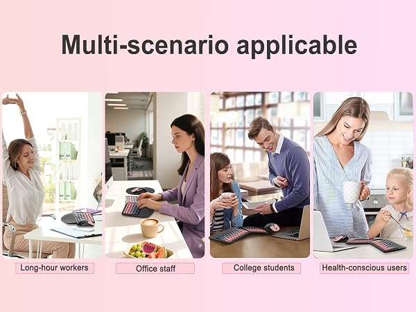 Ergonomic Wireless Keyboard and Mouse