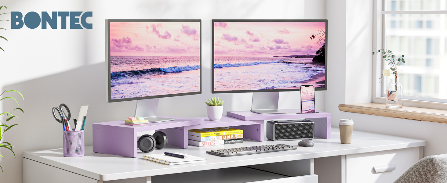 Dual Monitor Stand Riser