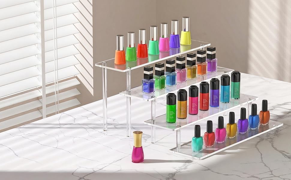 perfume organizer stand clear cupcake holder large shelf pop figures dessert shelves