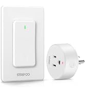 STRIPOO Garbage Disposal Wireless Switch Remote Control Outlet, Wall Light Switch, 15A/1500W Elec...
