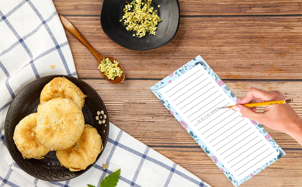 Magnetic Notepads for Refrigerator, Grocery List Magnet Pad for Fridge