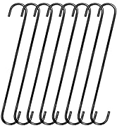 8 Pack 14 Inch Extra Large S Hooks Heavy Duty Long S Hooks for Hanging Plant,S Hooks for Tree Bra...