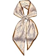 RFQMNO Hair Scarf for Women - 53"x5.3" Purse Scarf, Extra Long Satin Wrap, Versatile Belt & Boho ...