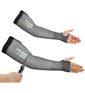Schwer AIR-SKIN ANSI A6 Cut Resistant Arm Sleeves for Men & Women S903, Non-PFAS Arm Protectors f...