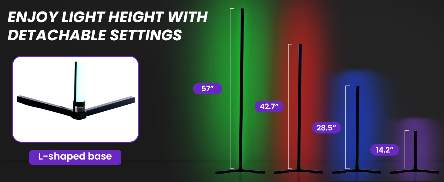 Corner Floor Lamp with Correct Dimensions