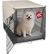 Explore Land Breathable Dog Crate Cover - 4 Sides Mesh Ventilation, Basic Pet Kennel Cover, All S...
