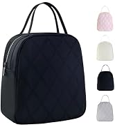 Mziart Lunch Box for Women Insulated Lunch Bag, Cute Quilted Thermal Lunchbox with 2 Side Pockets...