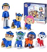 Paw Patrol Search & Rescue Team Pack with 7 Collectible Action Figures, Including Ryder & 6 Pups,...