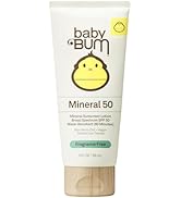 Sun Bum Baby Bum SPF 50 Sunscreen Lotion with Mineral UVA/UVB Face and Body Protection for Sensit...