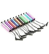 10Pcs Mini Stylus Pens Capacitive Resistive Touchscreen Pens Retractable Stylus Pens Touch Pen fo...
