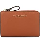 JEKAVA Small Wallet for Women Credit Card Wallet Large Capacity Leather Wallet RFID Blocking Zipp...
