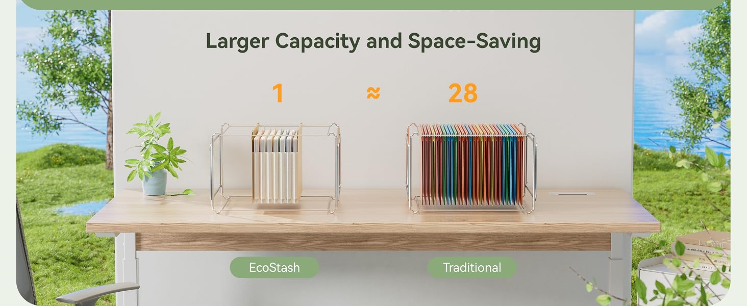 Wheat Straw Expanding Hanging File Folders